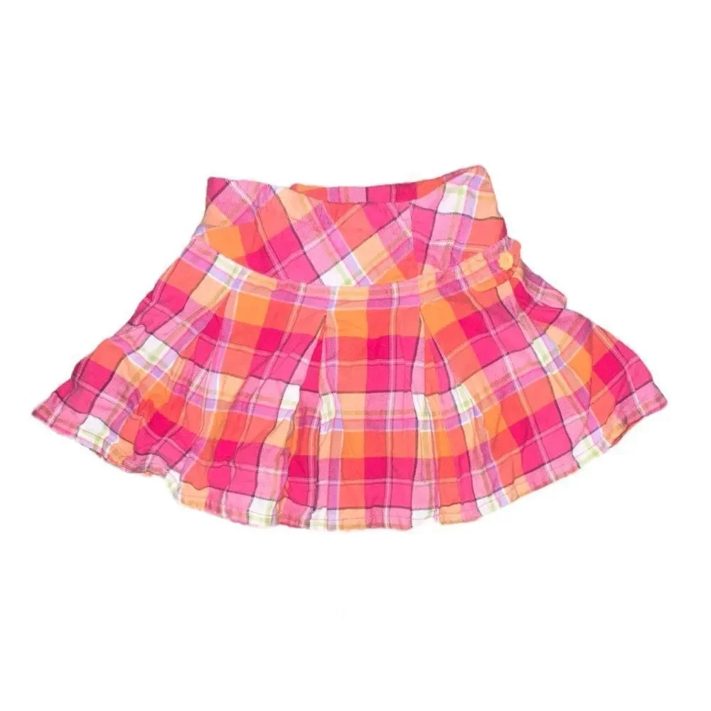 Gymboree Girls Lot of Three Skirts Multicolor Fleece Corduroy Plaid Size 4 EUC